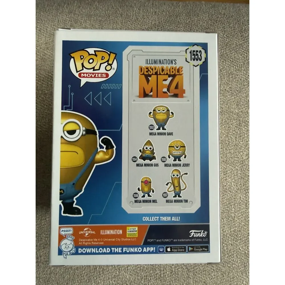 Funko POP! Movies: Despicable Me 4 – Mega Minion Dave Vinyl Figure #1553 #76049